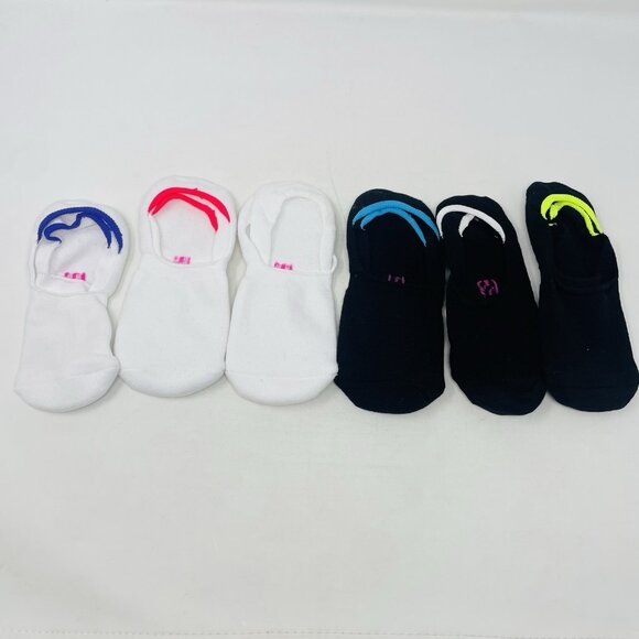 Hue Womens One Size Fits Most Soft Cotton 6 Pack Sneaker Liner Socks White 1548 - Picture 4 of 5